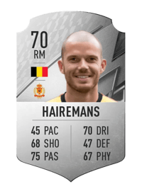 Geoffry Hairemans Rare 70 OVR