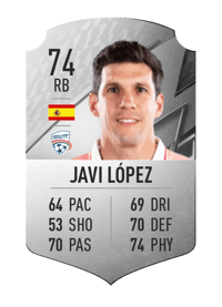 Javi López Rare 74 OVR