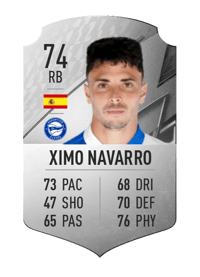 Ximo Navarro Rare 74 OVR