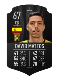 David Mateos CONMEBOL LIBERTADORES 67 OVR