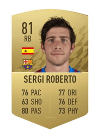 Sergi Roberto Common 81 OVR