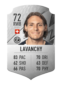 Numa Lavanchy Rare 72 OVR
