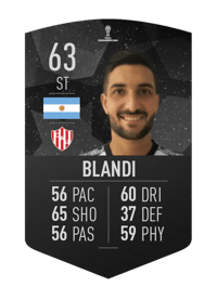 Nicolás Blandi CONMEBOL SUDAMERICANA 63 OVR
