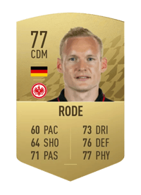 Sebastian Rode Common 77 OVR