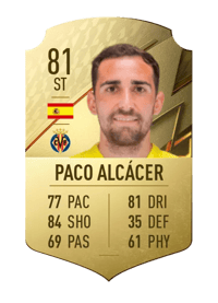 Paco Alcácer Rare 81 OVR