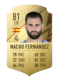 Nacho Fernández Rare 81 OVR