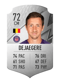 Brecht Dejaegere Rare 72 OVR