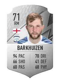 Tom Barkhuizen Rare 71 OVR