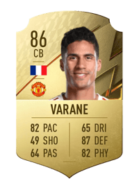 Raphaël Varane Rare 86 OVR