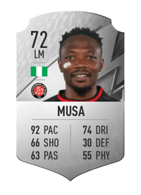 Ahmed Musa Rare 72 OVR