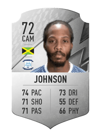 Daniel Johnson Rare 72 OVR