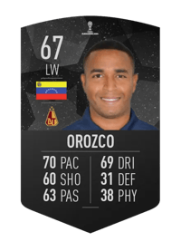 Yohandry Orozco CONMEBOL SUDAMERICANA 67 OVR