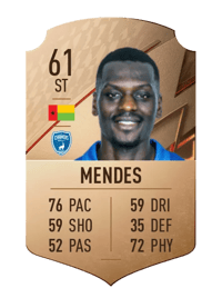 Joseph Mendes Rare 61 OVR