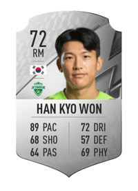 Han Kyo Won Rare 72 OVR