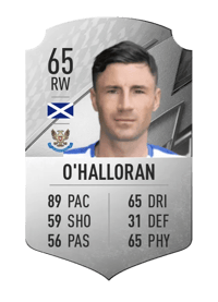 Michael O'Halloran Rare 65 OVR