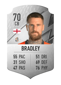 Sonny Bradley Rare 70 OVR