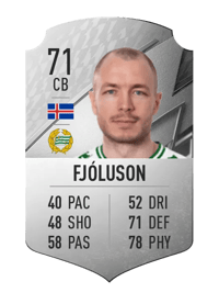 Jón Guðni Fjóluson Rare 71 OVR