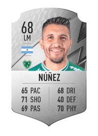 Gervasio Núñez Rare 68 OVR