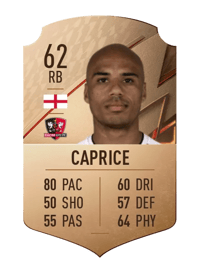 Jake Caprice Rare 62 OVR