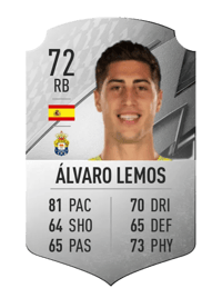 Álvaro Lemos Rare 72 OVR