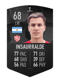 Cristian Insaurralde CONMEBOL SUDAMERICANA 68 OVR