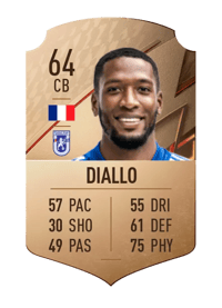 Bradley Diallo Rare 64 OVR