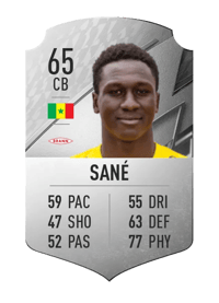 Vieux Yaya Sané Rare 65 OVR