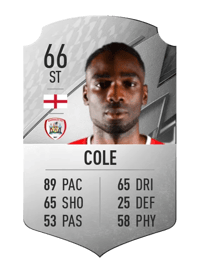 Devante Cole Rare 66 OVR