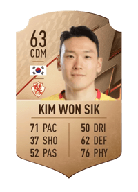 Kim Won Sik Rare 63 OVR