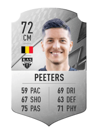Stef Peeters Rare 72 OVR