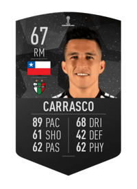 Bryan Carrasco CONMEBOL SUDAMERICANA 67 OVR