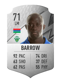 Modou Barrow Rare 71 OVR