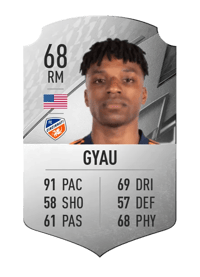 Joseph-Claude Gyau Rare 68 OVR