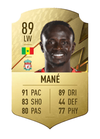 Sadio Mané Rare 89 OVR