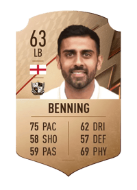 Malvind Benning Rare 63 OVR