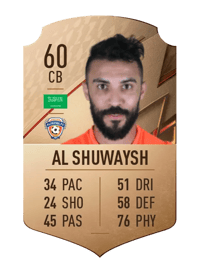Hussain Al Shuwaysh Rare 60 OVR