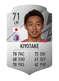 Hiroshi Kiyotake Rare 71 OVR