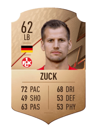 Hendrick Zuck Rare 62 OVR