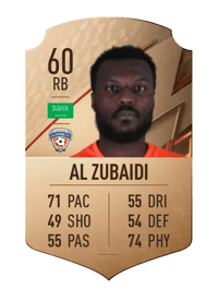 Ali Al Zubaidi Rare 60 OVR