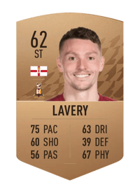 Caolan Lavery Common 62 OVR