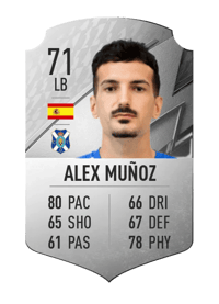 Alex Muñoz Rare 71 OVR