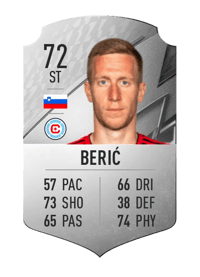 Robert Berić Rare 72 OVR
