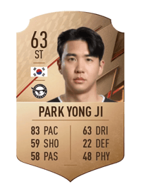 Park Yong Ji Rare 63 OVR