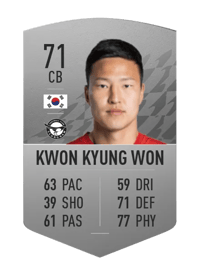 Kwon Kyung Won Common 71 OVR