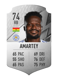 Daniel Amartey Rare 74 OVR
