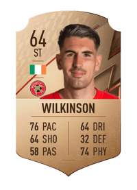 Conor Wilkinson Rare 64 OVR