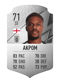 Chuba Akpom Rare 71 OVR
