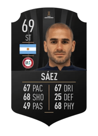 Sebastián Sáez CONMEBOL LIBERTADORES 69 OVR
