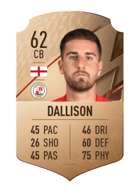 Tom Dallison Rare 62 OVR