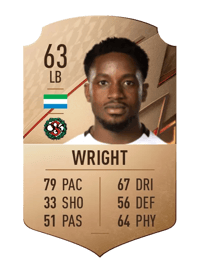 Kevin Wright Rare 63 OVR